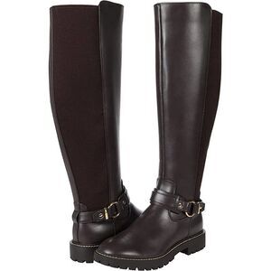 Tommy Hilfiger Brown Jiola Equestrian Boot